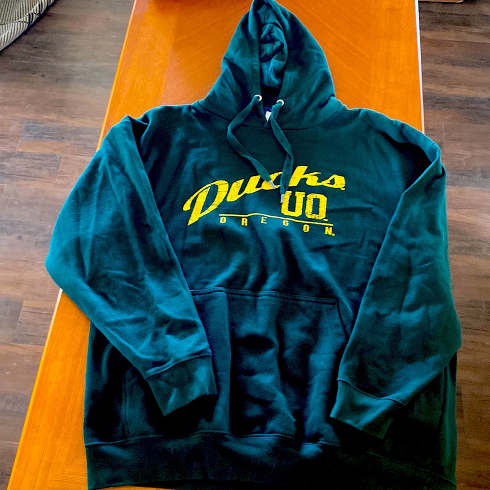 Oregon ducks dark green hoodie seater